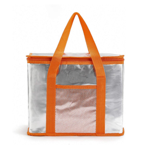 Eco-friendly Reusable non woven lunch bag, Customized logo printed tote food delivery insulated cooler bag