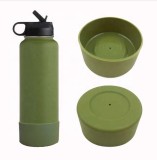 Customized Logo Insulated Vacuum Double Wall Sport Wide Mouth Stainless Steel Water Bottle