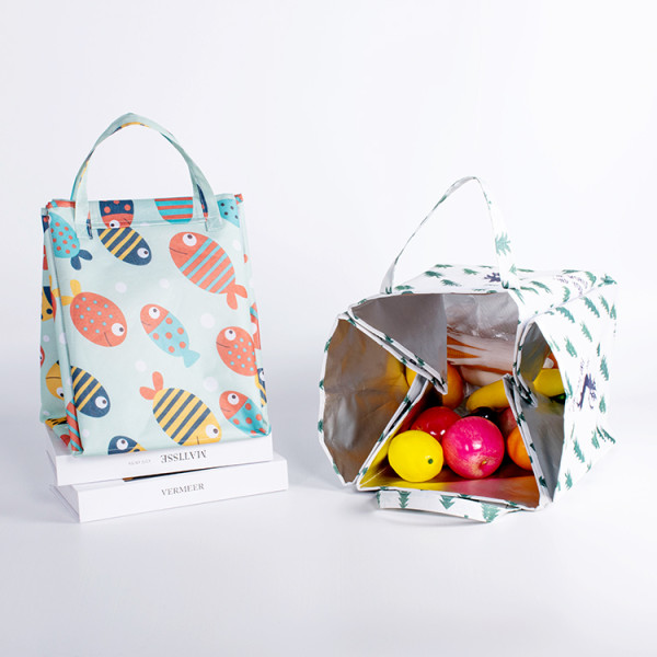 custom logo oxford foldable kids school cartoon ice cooler lunch bags for school kids cartoon