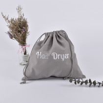 Custom small light weight eco friendly organic canvas cotton draw string bags for packaging
