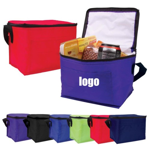 Custom Imprint Portable Non Woven Large Insulated Tote Bag Thermal Lunch cooler box