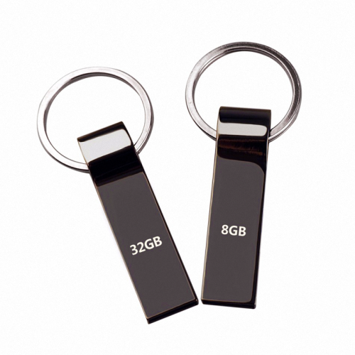 High quality sleek ring metal usb flash 4GB 8GB 16GB pendrive with keychain promotion memory stick for business souvenir gift