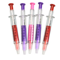 Vivid and great in style syringe syringe shape highlighter pen logo