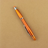 2-in-1 universal pen mobile phone touch screen twist action plastic ballpoint pen rubber touch coating