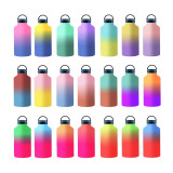 Gradient Color 64oz Insulated Double 304 Stainless Steel Portable Travel Sports Kettle Vacuum Thermal Flask With Lid