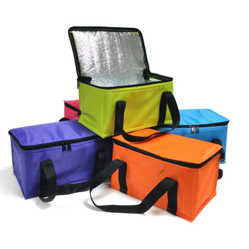 Custom Imprint Portable Non Woven Large Insulated Tote Bag Thermal Lunch cooler box