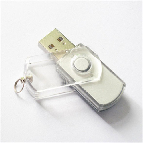 Hot sale swivel transparent USB stick price 1g usb flash drive bulk cheap