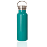 Portable Colorful 17oz Double Wall Stainless Steel  Sports Insulate Kid Vacuum Flasks Cola Water Bottle With Bamboo Lid