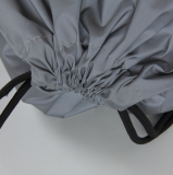 Reflective nylon drawstring gym bag