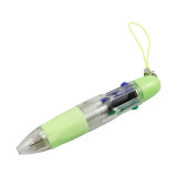 Mini Multiple 4 Color Ballpoint Pen With Lanyard