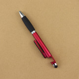 Promotion Plastic Ballpoint Pen With Phone Holder Screen T-ouch Stylus Pen 3 in 1 Gift Business Customized Logo