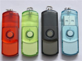 Hot sale swivel transparent USB stick price 1g usb flash drive bulk cheap