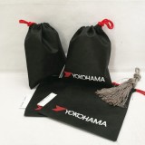 custom logo printed medium packaging soccer non woven drawstring dust shoe bag