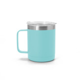 10oz 12oz 24oz Stainless Steel Coffee Mug Double Walled Vacuum Insulated Camping Travel Cup with Handle and Lid
