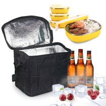 Custom wholesale super capacity non woven delivery insulated cooler eco friendly lunch bag