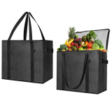 Custom Imprint Portable Non Woven Large Insulated Tote Bag Thermal Lunch Cooler Bag