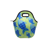 art neoprene tote reusable lunch box bag thermal freezable insulated bag