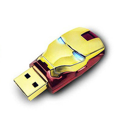 Metal iron man mask usb flash drive, usb stick bulk cheap 4g/8g