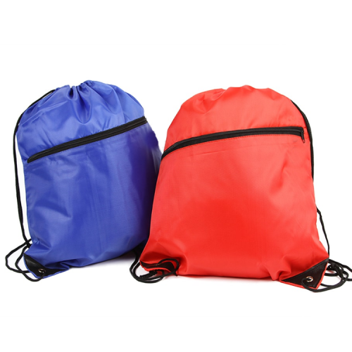 Cheap Price Reusable 210D Polyester Sublimation Printing Drawstring Backpack Gym Bag Printed With Zipper
