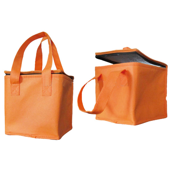 Customized colorful promotional non woven lunch insulated cooler bag with logo