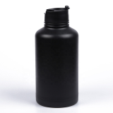64oz Customized vacuum flask insulated stainless steel powder coat camping hike water bottle with carry bag