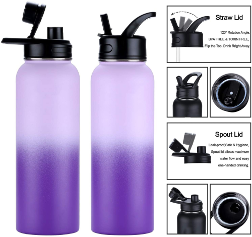 32oz double wall vacuum flask insulated stainless steel water bottle with customized logo