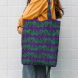 Texupday Custom Printed Colorful Recycle Plain Organic Cotton Canvas Tote Shopping Bag With Logo