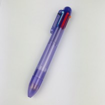 new  plastic multi-color 6 colors ink ball pens can be custom Logo, wholesale stationery multi color pen
