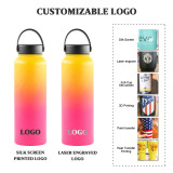 Hot Sale Sublimation Blanks 18/8 Stainless Steel Vacuum Flask 1.2L Water Bottle Insulated Sports Bottle with flex lid