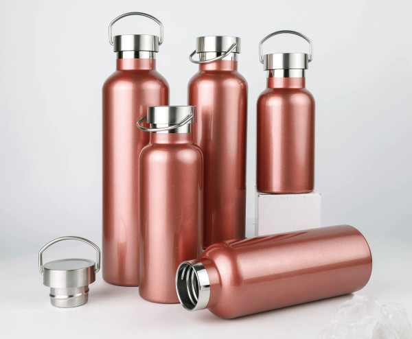 Eco-friendly products standard mouth double walled stainless steel water bottle with straw lid