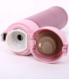Stainless Steel Pop-up Lid Coffee Travel Cup  Double Wall Insulated Vacuum Flask Mug Beverage Tumbler