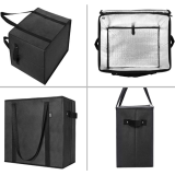 Custom Imprint Portable Non Woven Large Insulated Tote Bag Thermal Lunch Cooler Bag