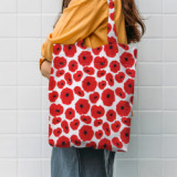 Texupday Custom Printed Colorful Recycle Plain Organic Cotton Canvas Tote Shopping Bag With Logo