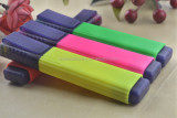 colored assorted fluorescent Ink plain solid highlighter pen