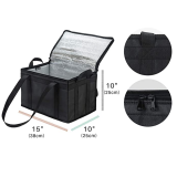 Big Thermal Insulation Fabric Tote Insulated Cooler Grocery Bag Non Woven Cooler Bag