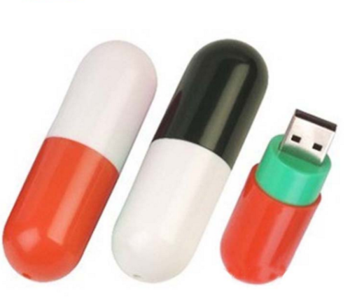 Pill Shape USB memory Plastic USB Flash drive for free sample