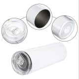 Eco-friendly 20oz straight sublimation mug slim tumbler stainless steel tumbler mug with lid