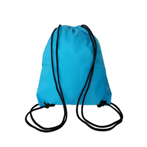 colorful Drawstring Printed Polyester Gym Bags Polyester Waterproof Backpack Drawstring Bag