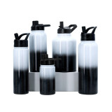 Customized Logo Insulated Vacuum Double Wall Sport Wide Mouth Stainless Steel Water Bottle