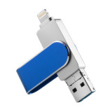 Custom Bulk Swivel Metal USB Stick 8GB,16GB,32GB,64GB,128GB OTG USB Flash Drive 2.0 3.0