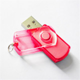 Hot sale swivel transparent USB stick price 1g usb flash drive bulk cheap