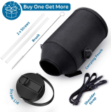 64oz Customized vacuum flask insulated stainless steel powder coat camping hike water bottle with carry bag