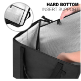 Custom Imprint Portable Non Woven Large Insulated Tote Bag Thermal Lunch Cooler Bag