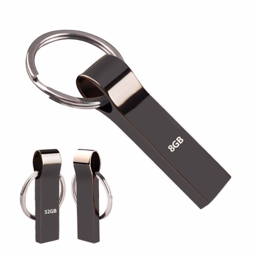 Promotional High Speed Metal USB 3.0 8GB 16GB 32GB Memory stick Customized Pen drive With Keychains