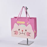 2021 custom wholesale small eco reusable santa merry christmas paper gift bags