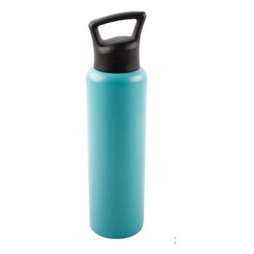 Hot Selling Powder Coated S/S Double Wall Insulated Vacuum Width Mouth Sports Travel Bottle With Oblique Handle