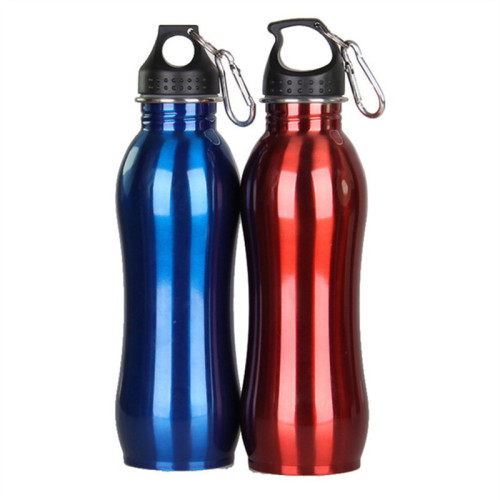 750ML 304 single wall stain steel water bottle portable sports&outdoor drinking kettle