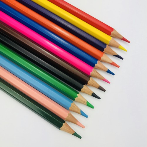New style kids drawing use wood  pencil set, 12 pcs colorful pencil sets