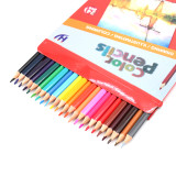 Promotional cheap wood  12 pcs 24 pcs pencil set kids drawing use  customized logo