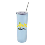 New Product 20oz BPA Free Reusable Water Bottle Custom Skinny Stainless Steel Water Tumbler Mugs With Lid And Straw
